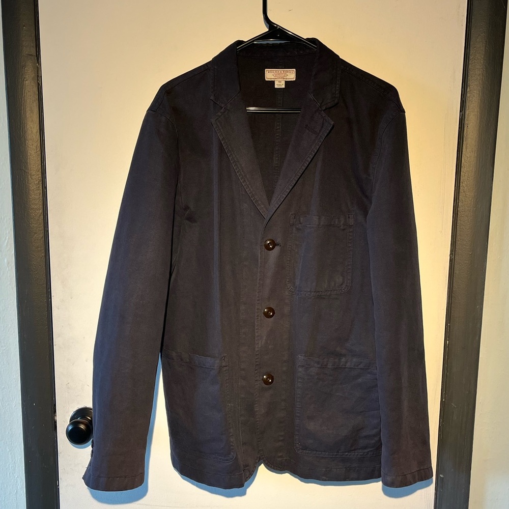 Wallace And Barnes J. Crew Chore blazer dark navy size 42.